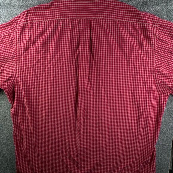 Ralph Lauren Cotton Long Sleeve Button Up Shirt Men Red Check Yarmouth 18 34/35 - Picture 13 of 13